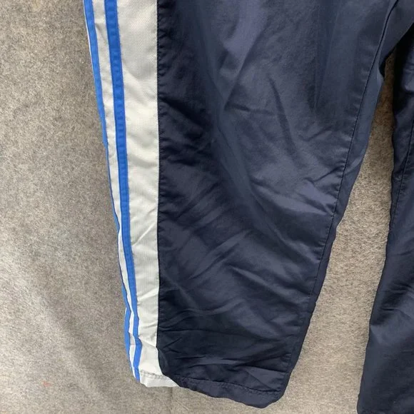 Adidas Sweatpants Men Large Blue Navy Athletic Outdoors Polyester Gym Vintage - Picture 6 of 13
